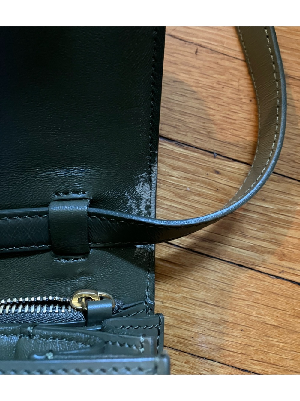 Celine Classic Box in Olive Green - Picture 15 of 15